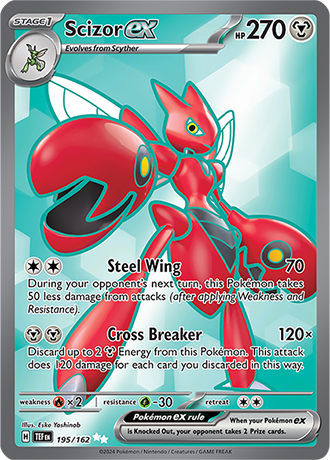 Scizor ex - Temporal Forces - 195/162 - Full Art