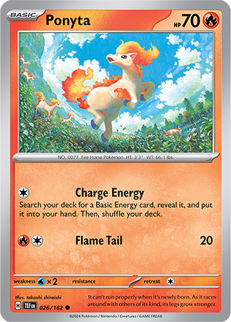 Ponyta - Temporal Forces - 026/162 - Common