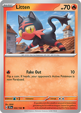 Litten - Temporal Forces - 032/162 - Common