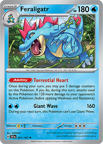 Feraligatr - Temporal Forces - 041/162 - Rare