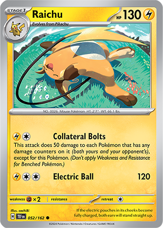 Raichu - Temporal Forces - 052/162 - Common