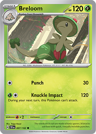 Breloom - Temporal Forces - 007/162 - Common