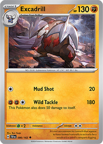 Excadrill - Temporal Forces - 086/162 - Uncommon