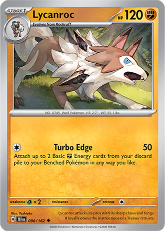 Lycanroc - Temporal Forces - 090/162 - Uncommon