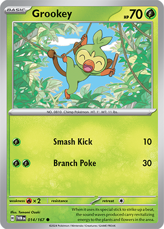 Grookey - Twilight Masquerade - 014/167 - Common