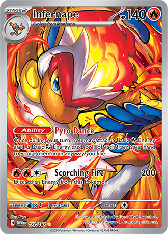 Infernape - Twilight Masquerade - 173/167 - Illustration Rare