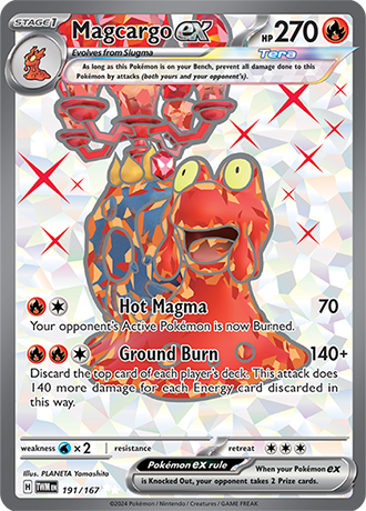 Magcargo ex - Twilight Masquerade - 191/167 - Full Art