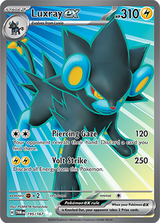 Luxray ex - Twilight Masquerade - 195/167 - Full Art