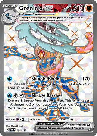 Greninja ex - Twilight Masquerade - 198/167 - Full Art