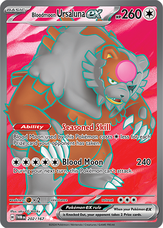 Bloodmoon Ursaluna ex - Twilight Masquerade - 202/167 - Full Art