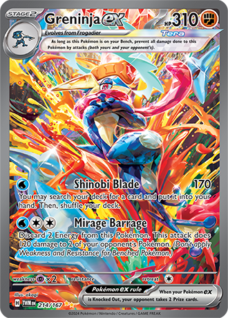 Greninja ex - Twilight Masquerade - 214/167 - Special Illustration Rare