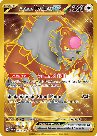 Bloodmoon Ursaluna ex - Twilight Masquerade - 222/167 - Hyper Rare