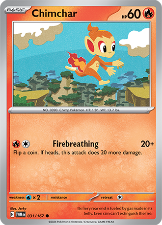 Chimchar - Twilight Masquerade - 031/167 - Common