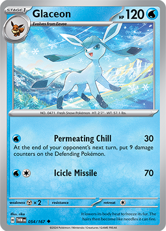 Glaceon - Twilight Masquerade - 054/167 - Uncommon