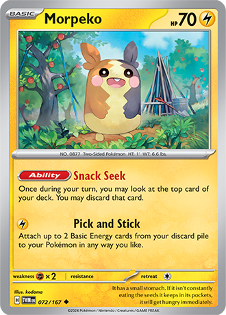 Morpeko - Twilight Masquerade - 072/167 - Uncommon