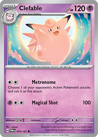 Clefable - Twilight Masquerade - 079/167 - Uncommon