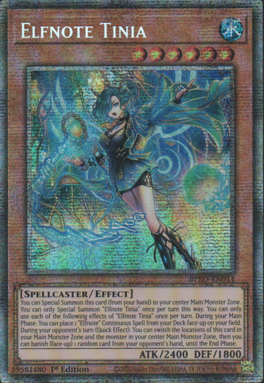 Elfnote Tinia - BPRO-EN011 - 1st Edition - Starlight Rare