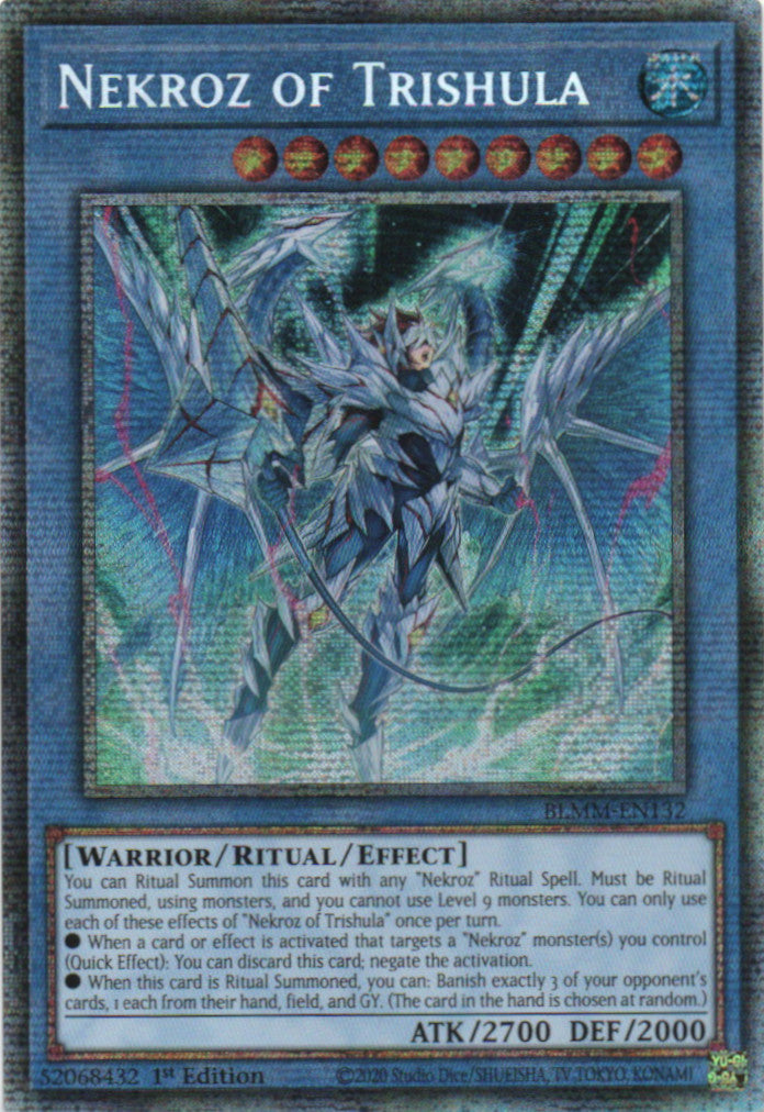 Nekroz of Trishula (Alternate Artwork) - BLMM-EN132 - 1st Edition - Starlight Rare
