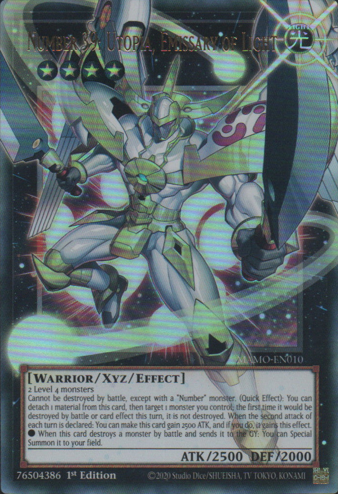 Number 39: Utopia, Emissary of Light (extended art) - MAMO-EN010 - 1st Edition - Ultra Rare