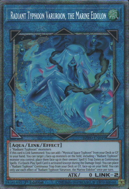 Radiant Typhoon Varuroon, the Marine Eidolon - BPRO-EN049 - 1st Edition - Starlight Rare