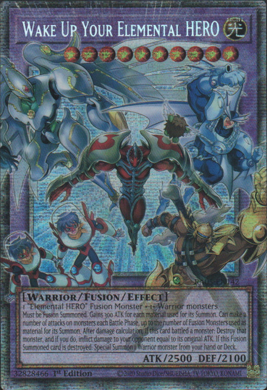Wake Up Your Elemental HERO (Extended Art) - RA05-EN142 - 1st Edition - Starlight Rare