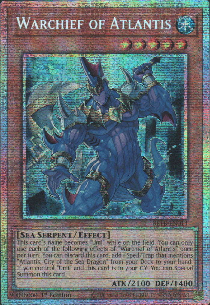 Warchief of Atlantis - BETB-EN014 - 1st Edition - Starlight Rare
