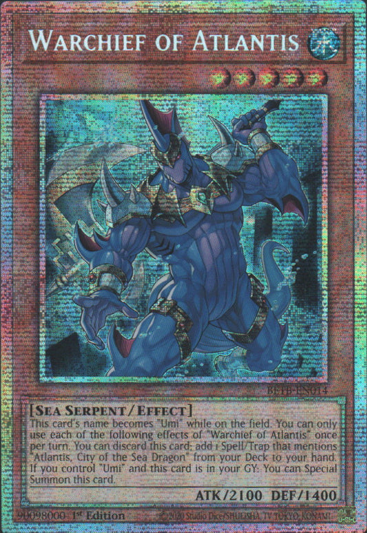 Warchief of Atlantis - BETB-EN014 - 1st Edition - Starlight Rare