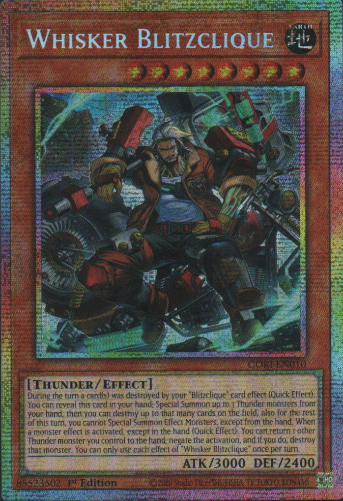 Whisker Blitzclique - CORI-EN010 - 1st Edition - Starlight Rare