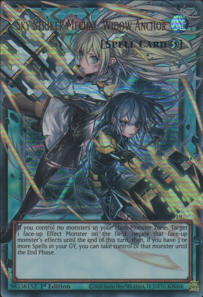 Sky Striker Mecha - Widow Anchor (extended art) - MAMO-EN019 - 1st Edition - Ultra Rare