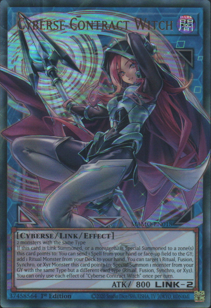 Cyberse Contract Witch (extended art) - MAMO-EN018 - 1st Edition - Ultra Rare