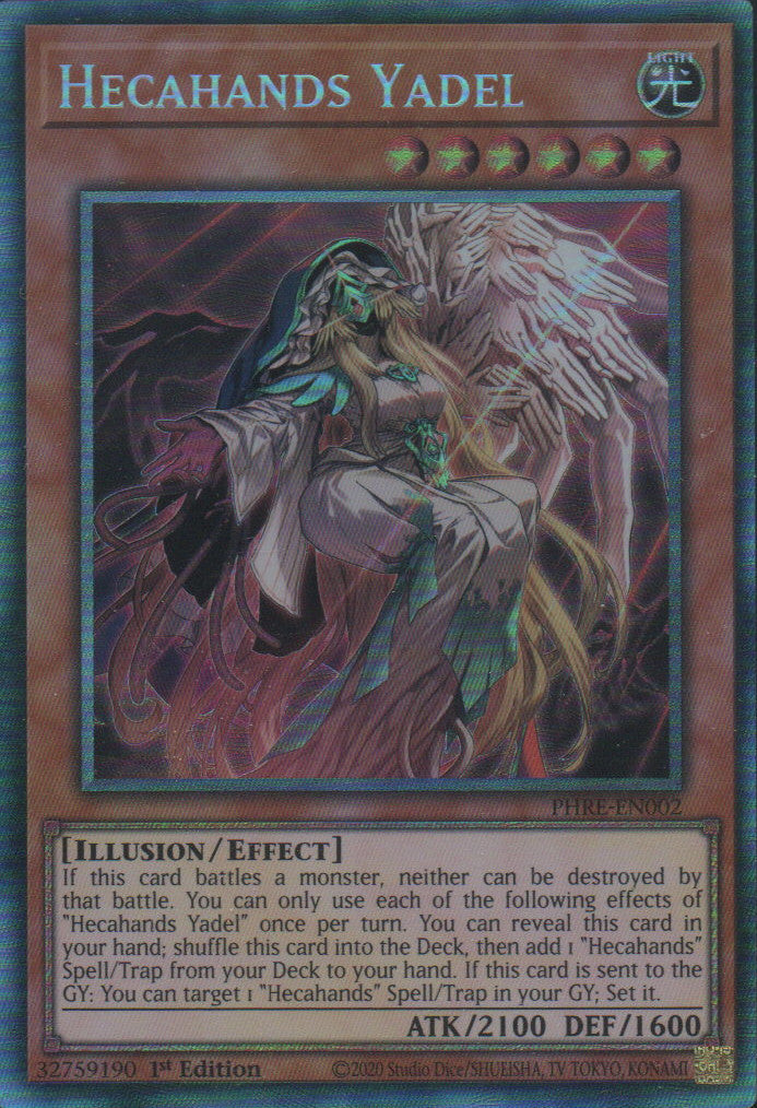 Hecahands Yadel - PHRE-EN002 - 1st Edition - Collector's Rare