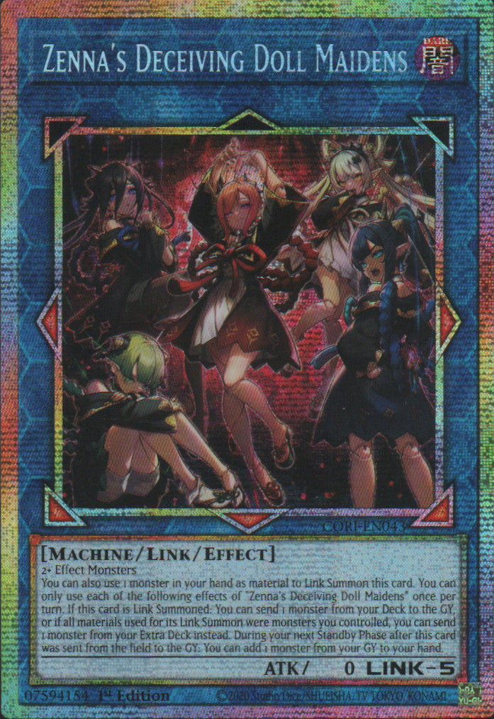 Zenna's Deceiving Doll Maidens - CORI-EN043 - 1st Edition - Starlight Rare