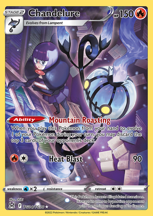 Chandelure - Silver Tempest TG04/TG30 - Trainer Gallery