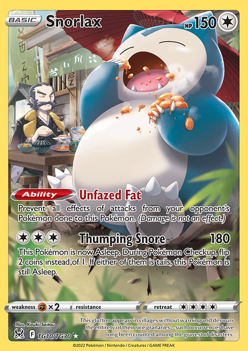 Snorlax - Silver Tempest TG10/TG30 - Trainer Gallery
