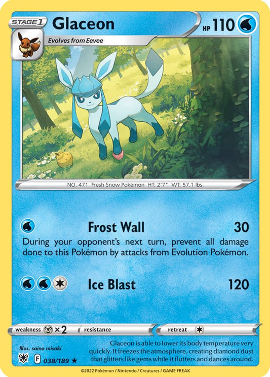 Glaceon - Astral Radiance 038/189 - Rare