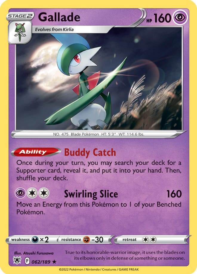 Gallade - Astral Radiance 062/189 - Rare Holo