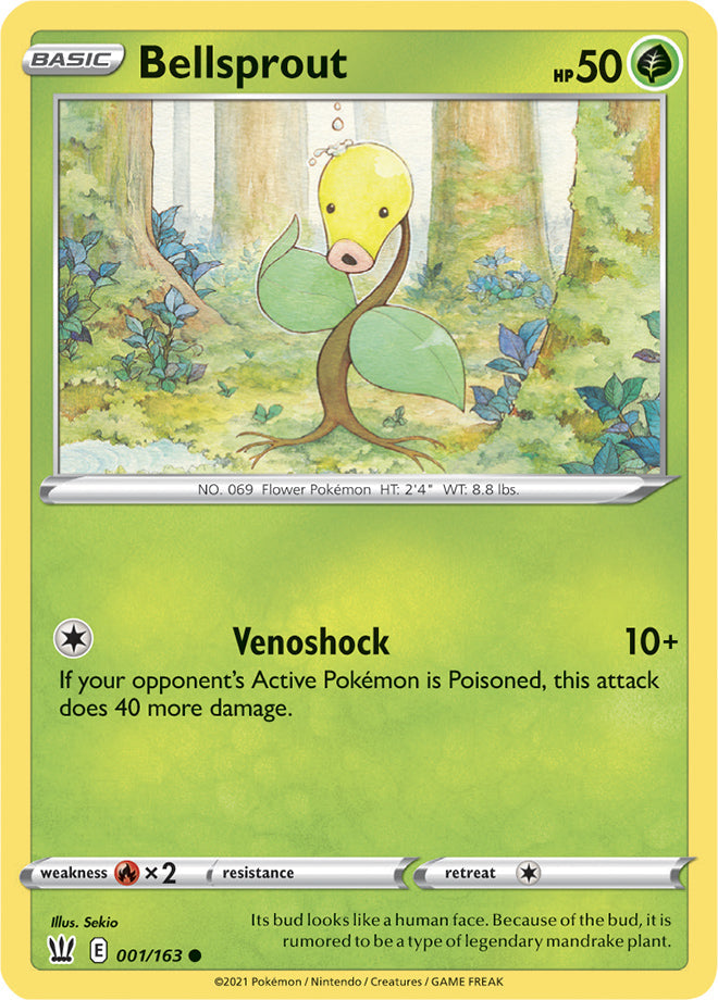 Bellsprout - Battle Styles 001/163 - Common