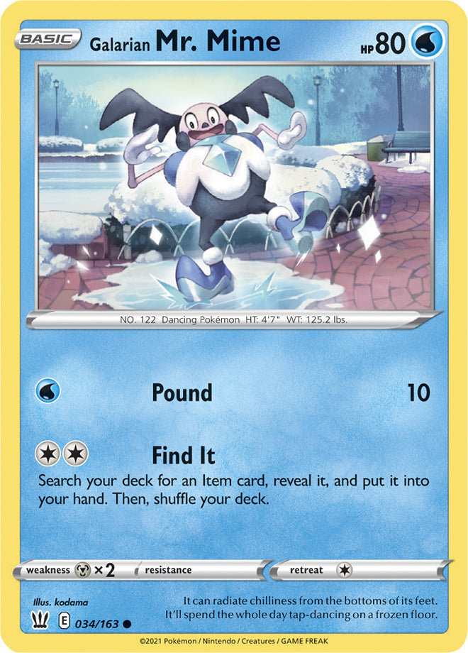 Galarian Mr. Mime - Battle Styles 034/163 - Common