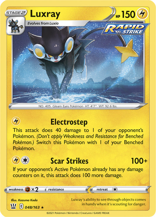 Luxray - Battle Styles 048/163 - Rare Holo