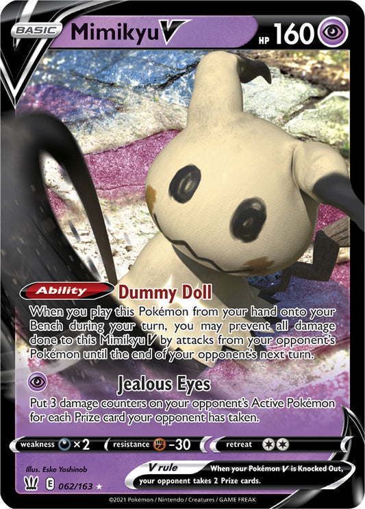 Mimikyu V - Battle Styles 062/163 - Ultra Rare