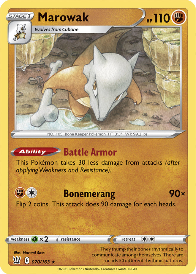 Marowak - Battle Styles 070/163 - Rare