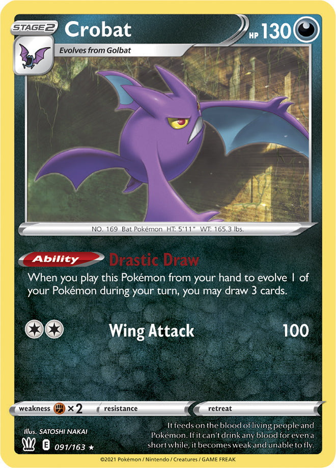 Crobat - Battle Styles 091/163 - Rare Holo