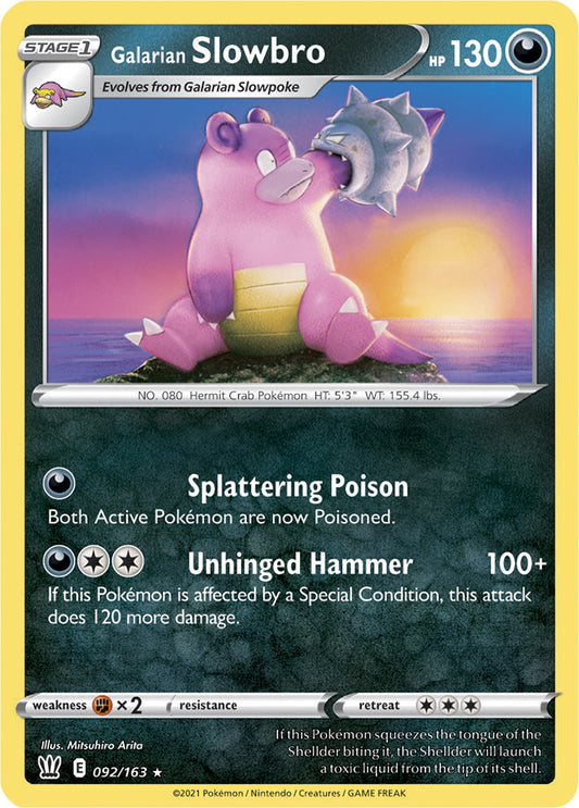 Galarian Slowbro - Battle Styles 092/163 - Rare