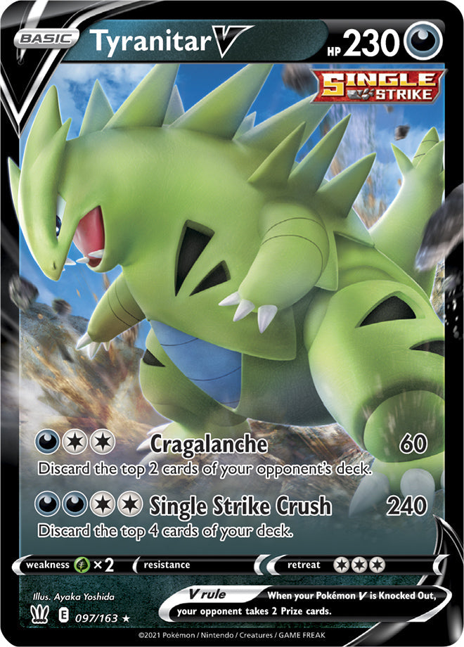 Tyranitar V - Battle Styles 097/163 - Ultra Rare