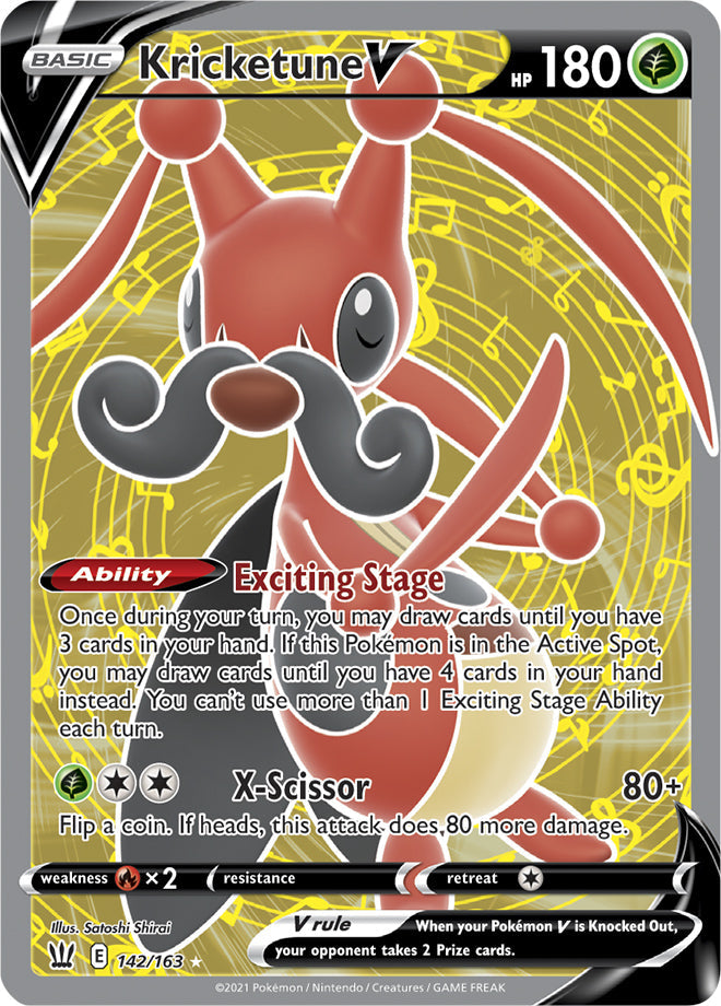 Kricketune V - Battle Styles 142/163 - Full Art