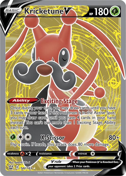 Kricketune V - Battle Styles 142/163 - Full Art