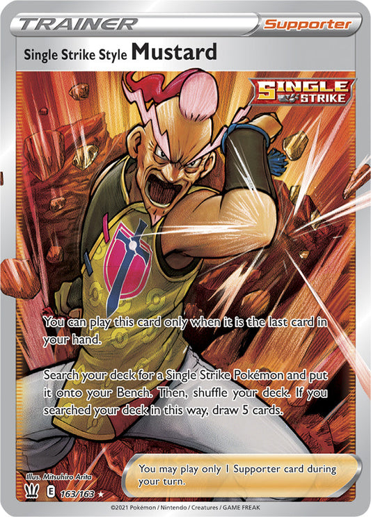 Single Strike Style Mustard - Battle Styles 163/163 - Full Art