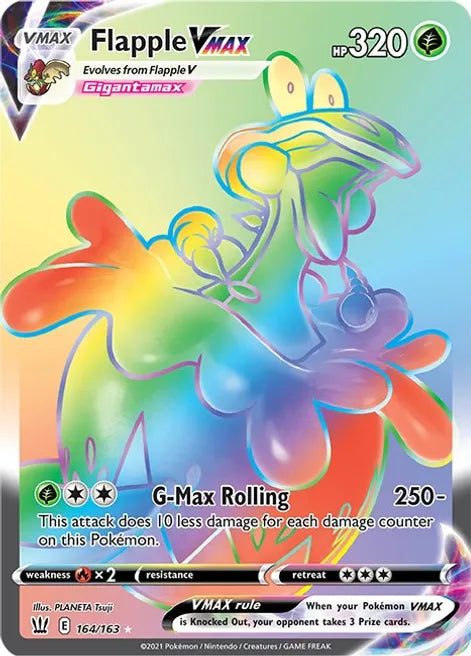 Flapple VMAX - Battle Styles 164/163 - Secret Rare