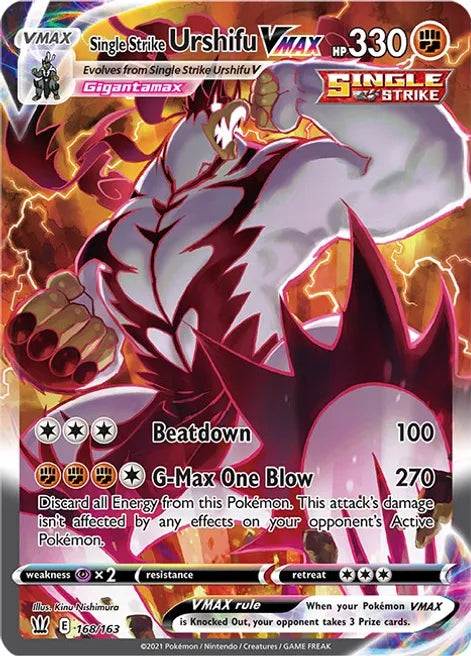 Single Strike Urshifu VMAX - Battle Styles 168/163 - Alternate Art