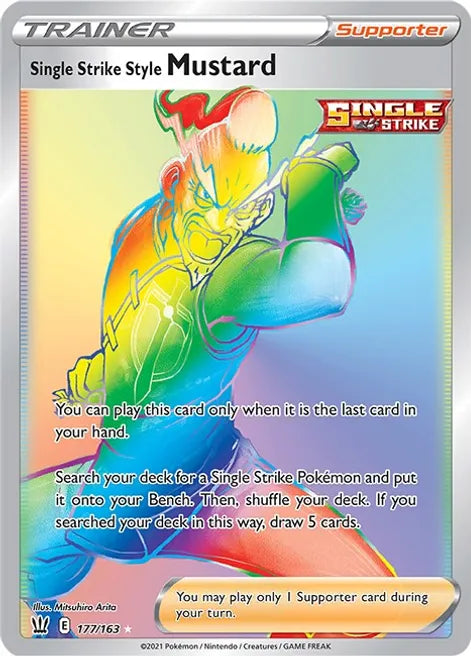 Single Strike Style Mustard - Battle Styles 177/163 - Secret Rare